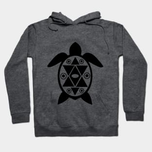 turtle art black and white Hoodie